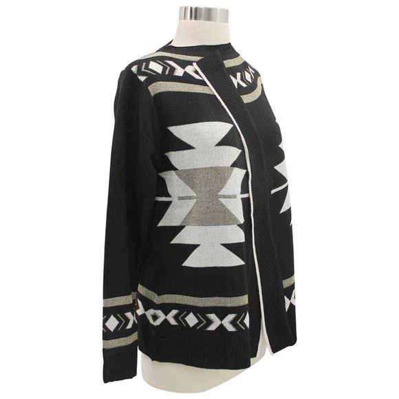 Tribal Print Cardigan Sweater - Picture 3 of 3
